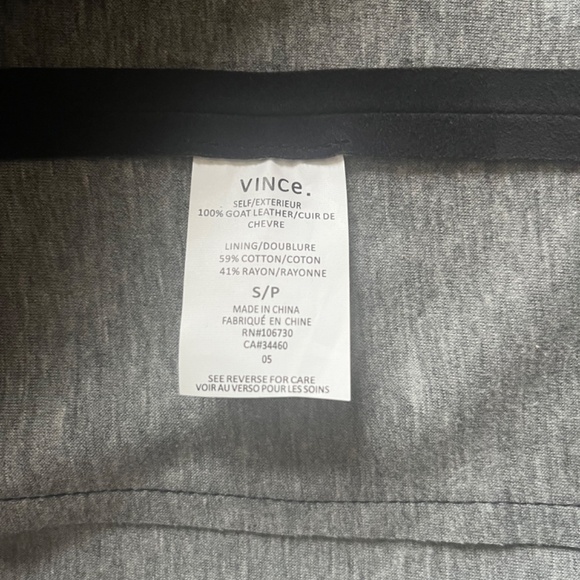 VINCE Navy Bonded Suede Night Out Navy Shift High Low Goat Leather Dress - Picture 14 of 15